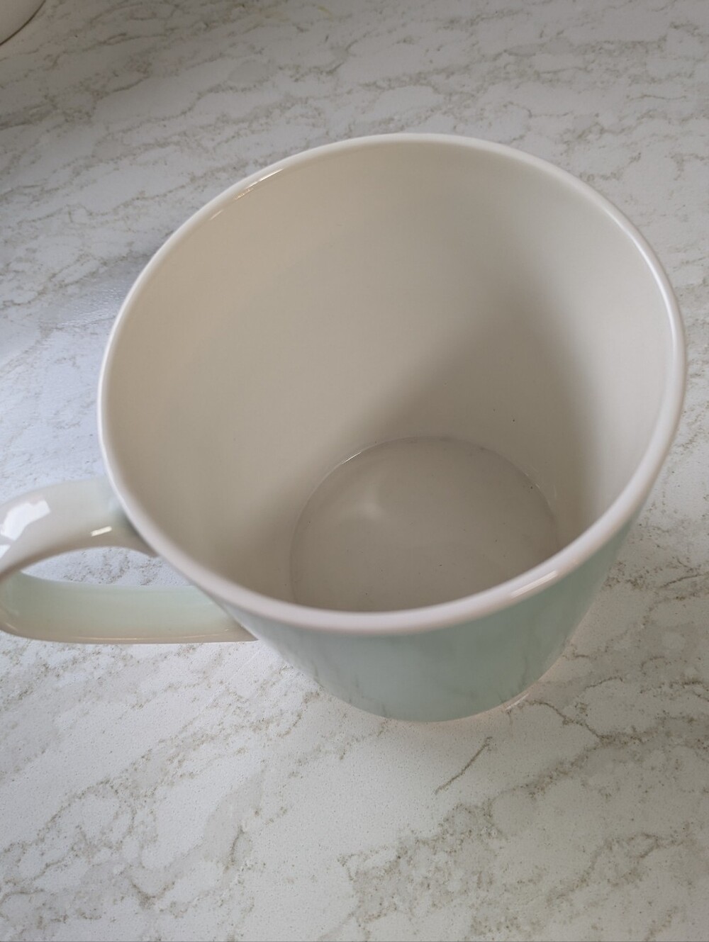 Starbucks Mint Green Ceramic Mug with Holiday Wreath Design 2019 - Picture 3 of 4